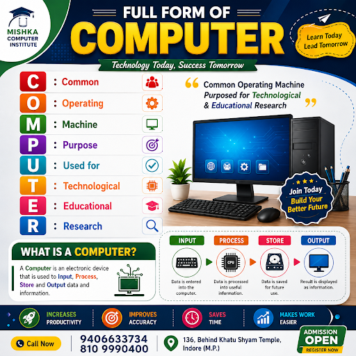 Mishka Computer Training Institute एक भरोसेमंद कंप्यूटर प्रशिक्षण संस्थान है, जहाँ विद्यार्थियों… post image