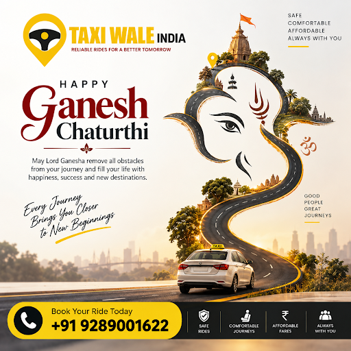 🙏✨ Happy Ganesh Chaturthi from Taxi Wale India! ✨🙏 post image