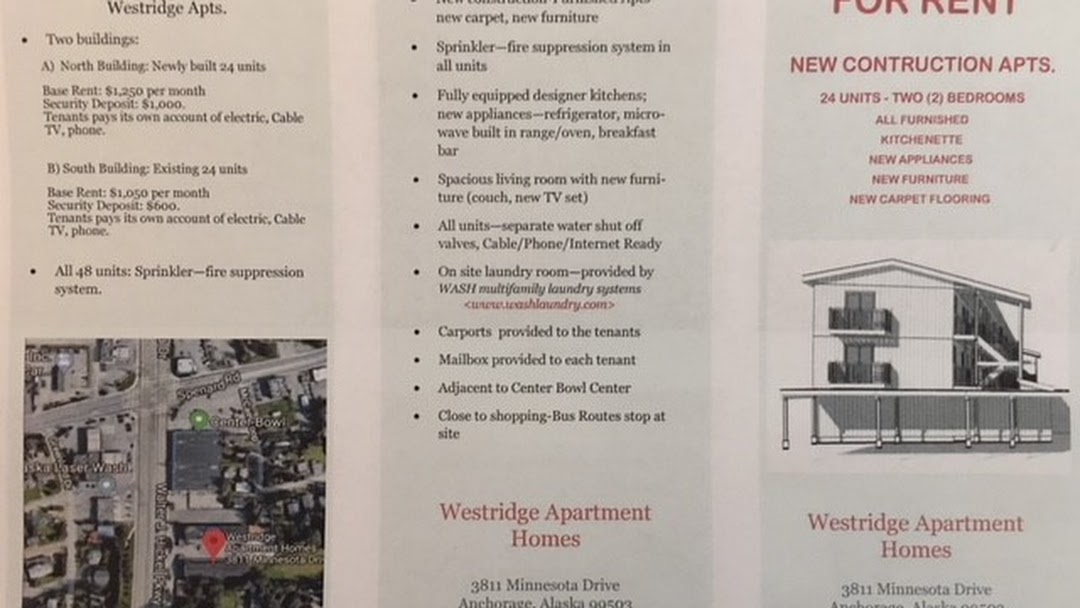 Westridge Apartment Homes Apartment Complex in Anchorage