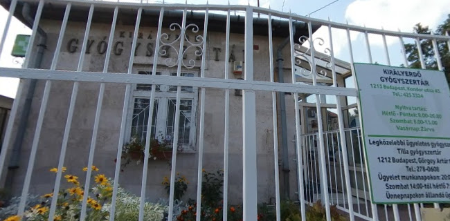 Értékelések erről a helyről: Királyerdő Gyógyszertár (gyöngy), Budapest - Gyógyszertár