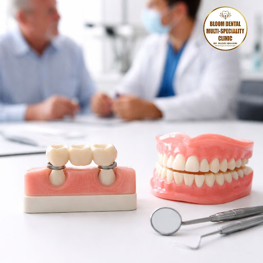 Wondering if dental bridges or dentures are right for you? At Bloom Dental Multi-Speciality Clini… post image
