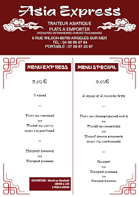 Menu Asia Express Page 2