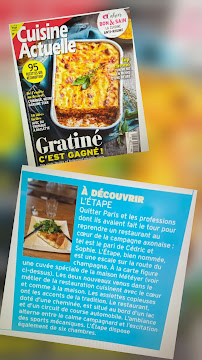 Menu L'Etape Restaurant Bar et Gîte Page 1