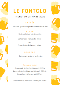 Menu Le Font Clo Le Restaurant Caveau de Vente Vins le Bercail Page 5