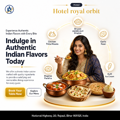Experience authentic flavors at HOTEL ROYAL ORBIT with our delicious Mughlai Paratha, complemente… post image