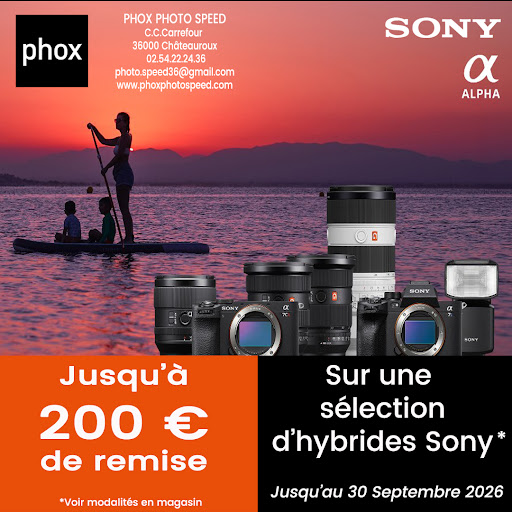 C’est la rentrée chez Sony ! Saisissez l’opportunité d’immortaliser vos plus beaux souvenirs avec une remise exceptionnelle allant jusqu’à 200€ sur une sélection d’hybrides.📸

 Laissez-vous inspirer par l’élégance et la performance des appareils Sony pour capturer chaque instant, du coucher de soleil aux moments précieux en famille. Offre valable jusqu’au 30 septembre 2026. Rendez-vous vite en magasin pour en profiter !