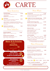 Menu Ô'Guitouquet Page 1
