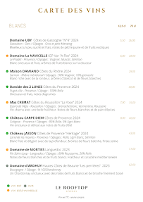 Menu Le Rooftop Hyères Page 3