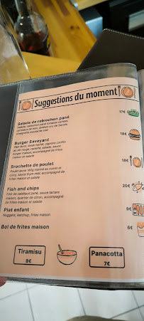 Menu O PIED DU LAC Page 1
