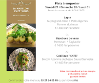 Menu L'Auberge de la Madelon Fleurie Page 8