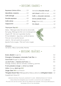 Menu Restaurant Brasserie Flores Paris 9 Page 3