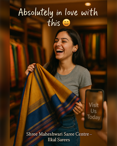 Experience the finest handloom sarees from Ilkal, Karnataka! Our TF Chex Handloom saree from Shre… post image