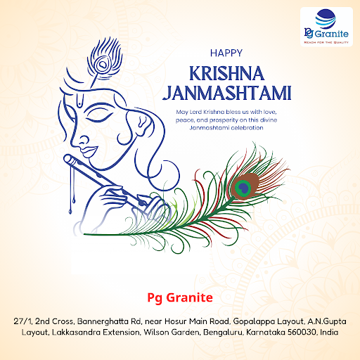 Celebrate Janmashtami with Pg Granite, your trusted granite manufacturers for premium tiles, quar… post image