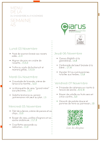 Menu Restaurant du Ciarus Page 6