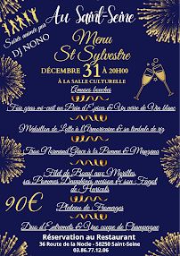 Menu Au Saint-Seine Page 1