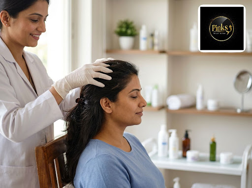Struggling with hair fall, dandruff or dull, lifeless hair? At Pinks Beauty Clinic in Mumbra, Tha… post image