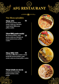 Menu AFG Restaurant رستورانت افغانی Page 4