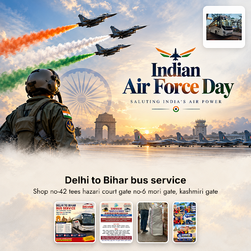 Celebrate Indian Air Force Day 2026 with safe and reliable travel options. Book your Delhi to Muz… post image