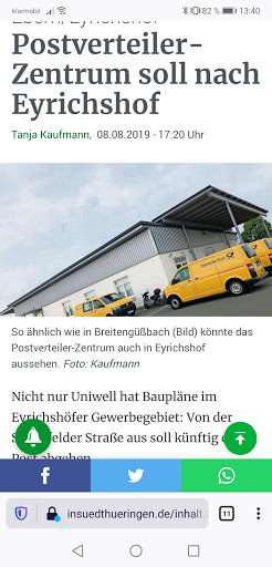 Postverteilzentrum Ebern - Visual