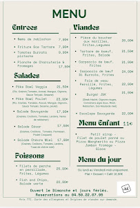 Menu Brasserie J&K - Pizzeria Artisanale Page 1
