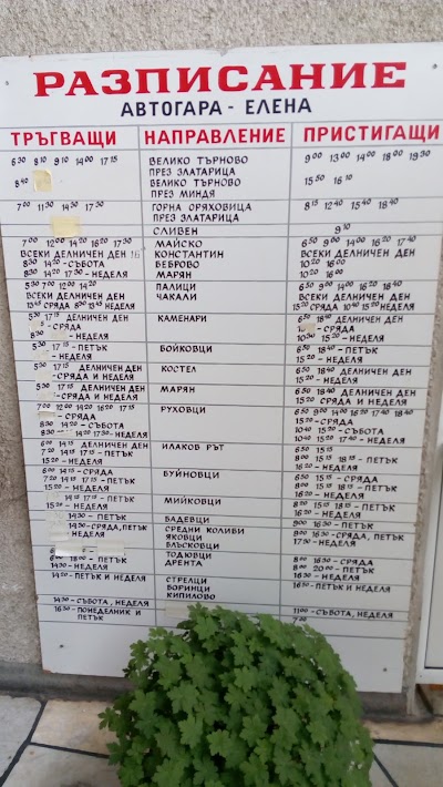 Photos of Elena Bus Station
