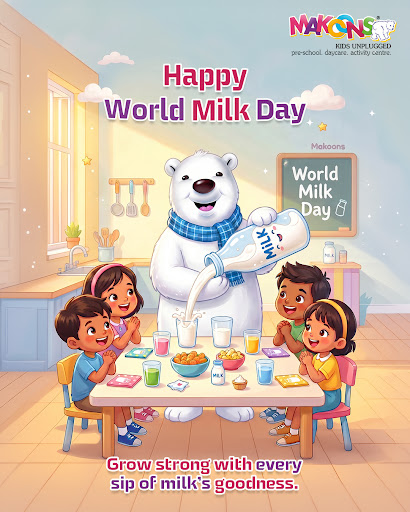 Strong bones, bright smiles — pour the goodness of milk into every little life! 	#WorldMilkDay #T… post image