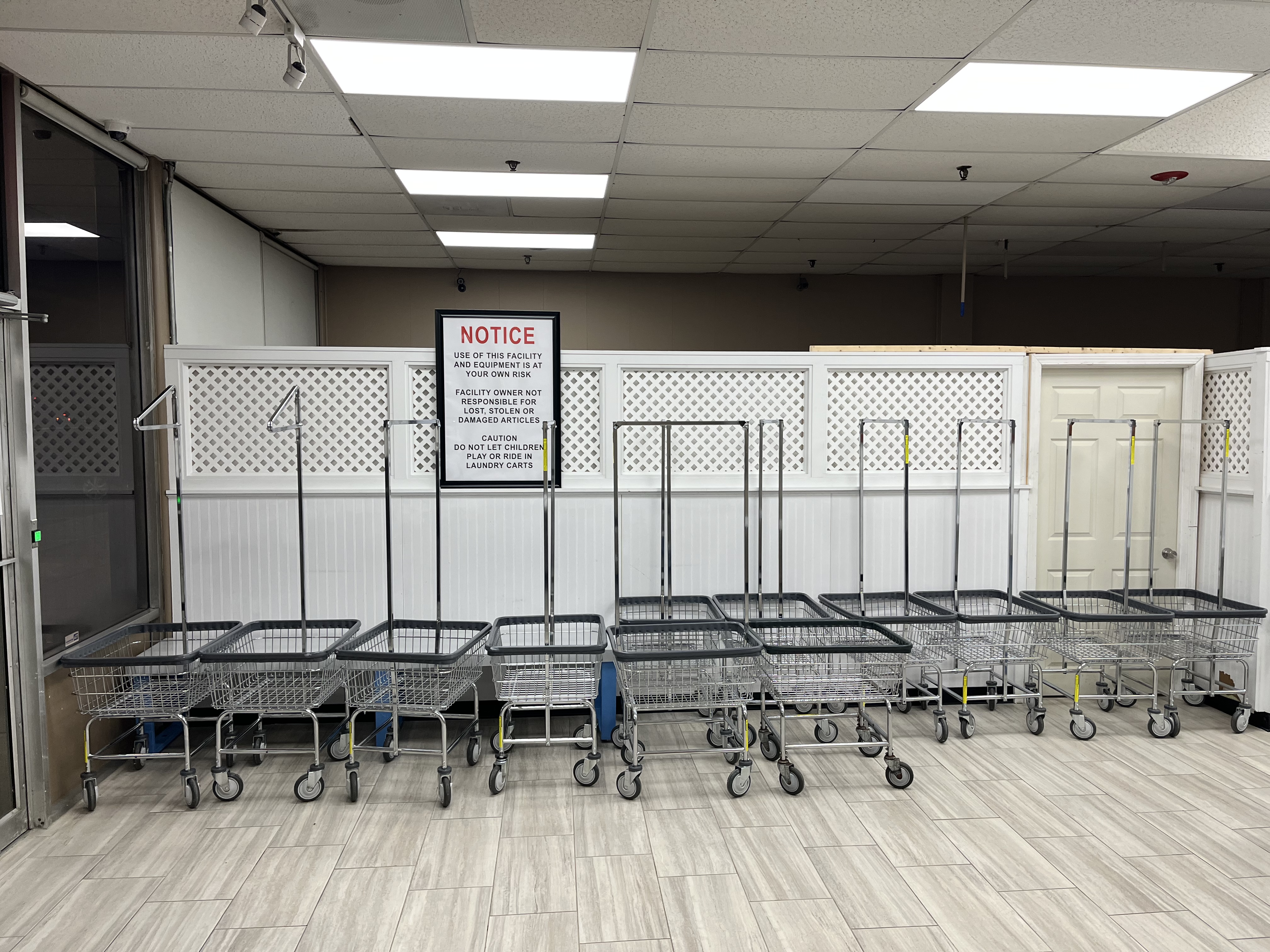 Clean laundry equipment at Wash Tub II in Portland, ME