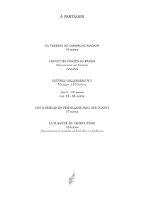 Menu Restaurant L'Alpin Val d'isère Page 3