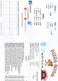 Menu Pizza Rosa Page 3