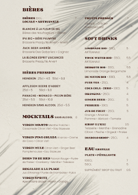 Menu BEACH BISTRO - LE GRAND CHALET Page 1