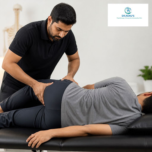 Hip pain slowing you down at work or home? At DR.RENU'S PHYSIOTHERAPY CHIROPRACTIC in Boduppal, w… post image