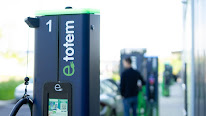 Borne de recharge e-Totem à Saint-Étienne