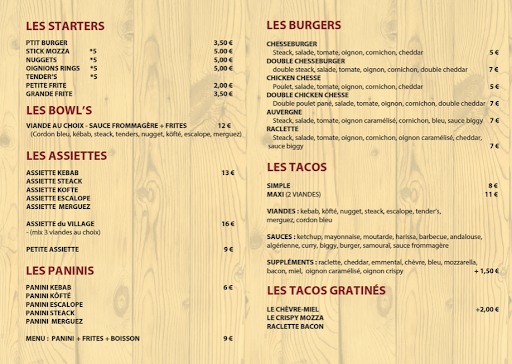 Le Tacos du Village