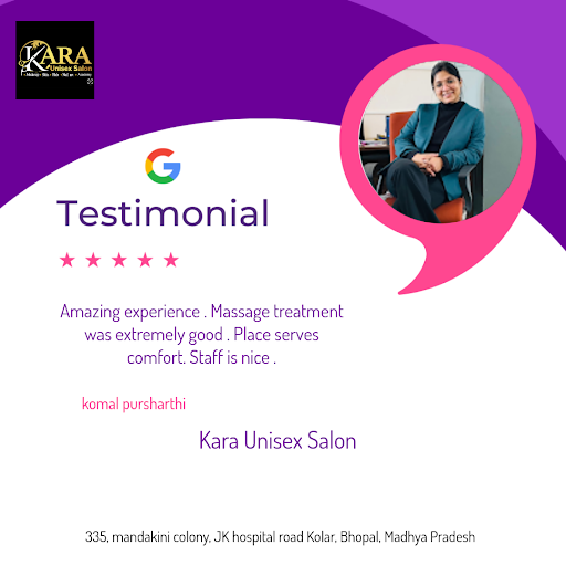 Komal raves about her experience at Kara Unisex Salon & Academy in Bhopal! She loved the relaxing… post image