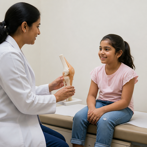 Is your child visiting an orthopaedic surgeon for the first time? At Dr. Akansha Sinha-Orthopaedi…