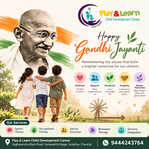 🇮🇳 Happy Gandhi Jayanti | Nurturing Kind, Confident & Compassionate Children 🌱 post image