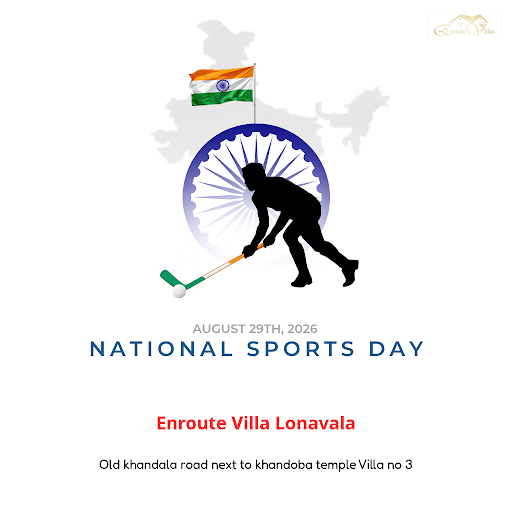 Celebrate National Sports Day with a relaxing getaway at Enroute Villa Lonavala. Enjoy scenic vie… post image