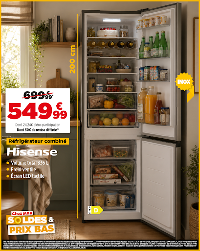 C'est parti pour un mois exceptionnel de soldes chez MDA ! Profitez de prix incroyablement bas sur une large sélection d'appareils électroménagers et d'électronique. C’est le moment idéal pour équiper votre maison sans vous ruiner ! Ne manquez pas ces offres exclusives : faites-vous plaisir et réalisez de belles économies. Rendez-nous vite visite en magasin pour découvrir toutes nos promotions. Bonnes affaires garanties chez MDA !

#soldes #mda #biguglia #faure #hisense #tv