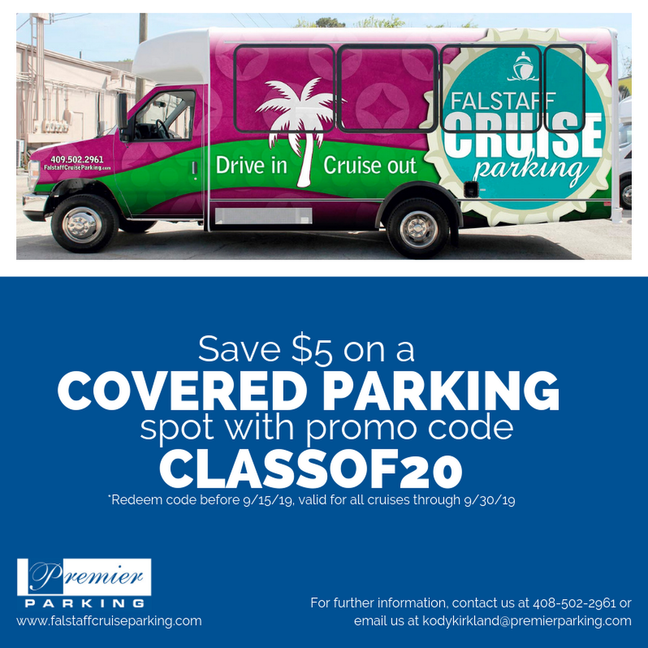 Falstaff Cruise Parking, Drive In & Cruise Out Cruise Parking in