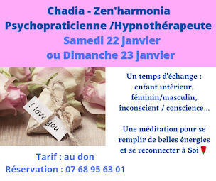 Photo n°13 de Chadia Hadaoui Hypnose / Psycho Energeticienne / EFT / Access Bars / Diapasons+ Bol Tibétain à Narbonne (Thérapeute Reiki)