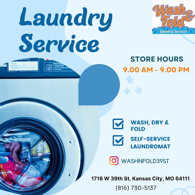 Wash & Fold storefront and entrance in Kansas City