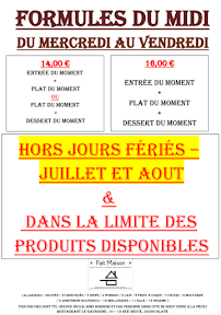 Menu Le Gavroche Blaye Restaurant / Brasserie Page 5