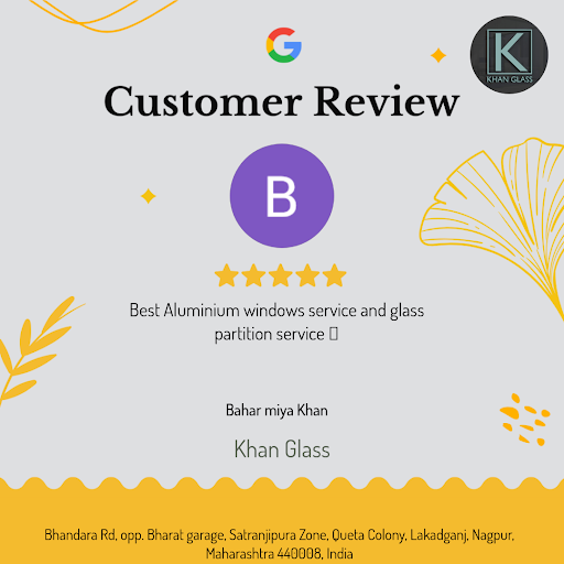 Bahar miya Khan's experience at Khan Glass in Nagpur was exceptional! He loved the expert front e… post image
