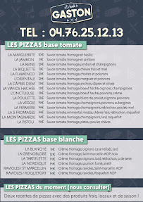 Menu GASTON Saint-Egrève Page 1