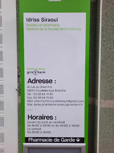 SELAS PHARMACIE SIRAOUI