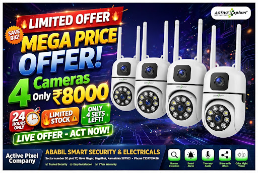 MEGA PRICE OFFER: 4 CCTV Cameras for Only ₹8000 post image