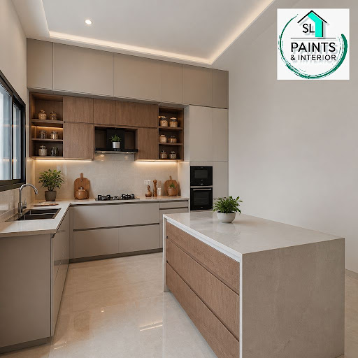 Planning a new modular kitchen or upgrading old cabinets? SL PAINTS & INTERIOR helps you design a… post image