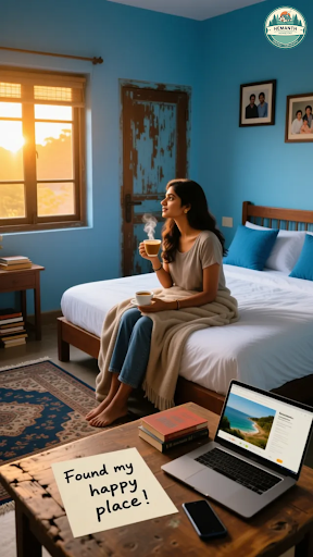 Experience the epitome of comfort at Hemanth Homestay's Ac Delux Double Bedroom in Sanapur! This… post image