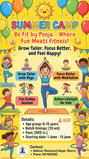 Summer camp for kids. Grow Taller with Yoga, focus better with Meditation, fun Zumba, switching t… post image