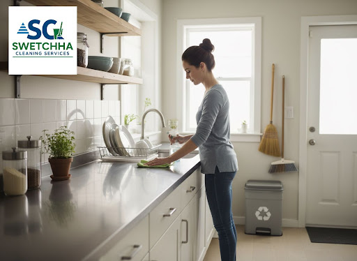 A neat kitchen makes cooking faster, safer, and more enjoyable. At Swetchha All Cleaning Services…